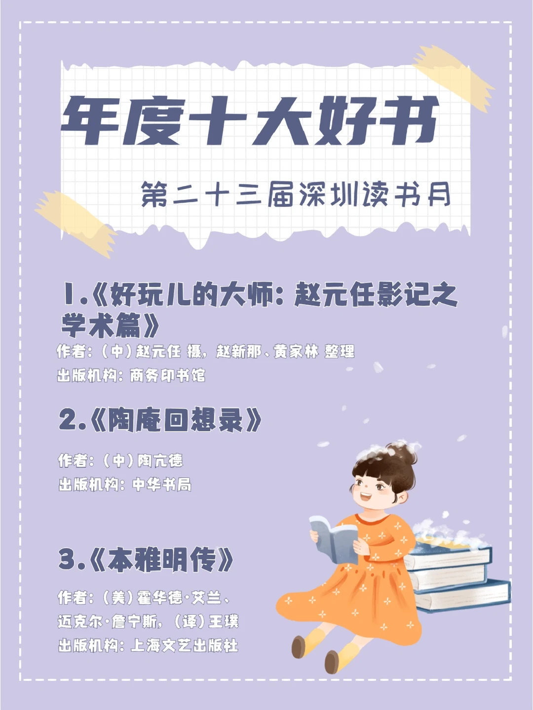 年度十大好书揭晓丨第23届深圳读书月