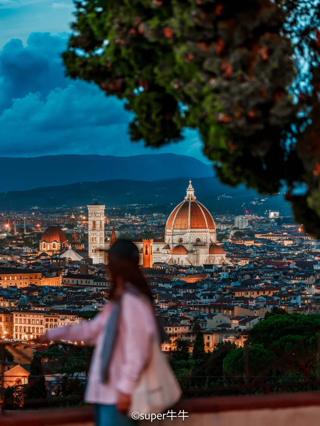 佛罗伦萨🇮🇹比日落还治愈的蓝调时刻📸机位