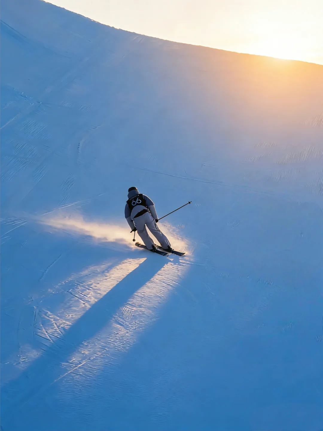 谷爱凌比赛现场直击，雪场氛围感直接封神！！