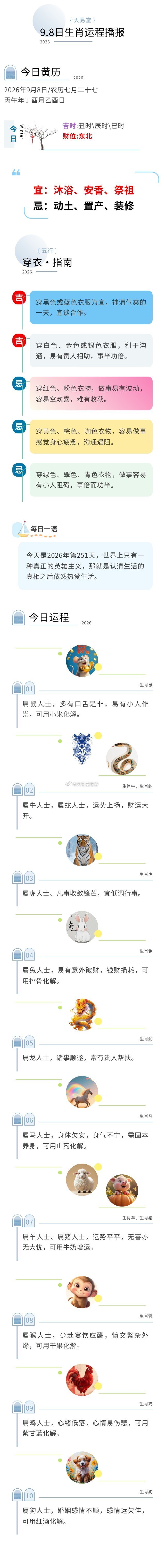 2026年9月8日生肖运程播报运程 ​​​