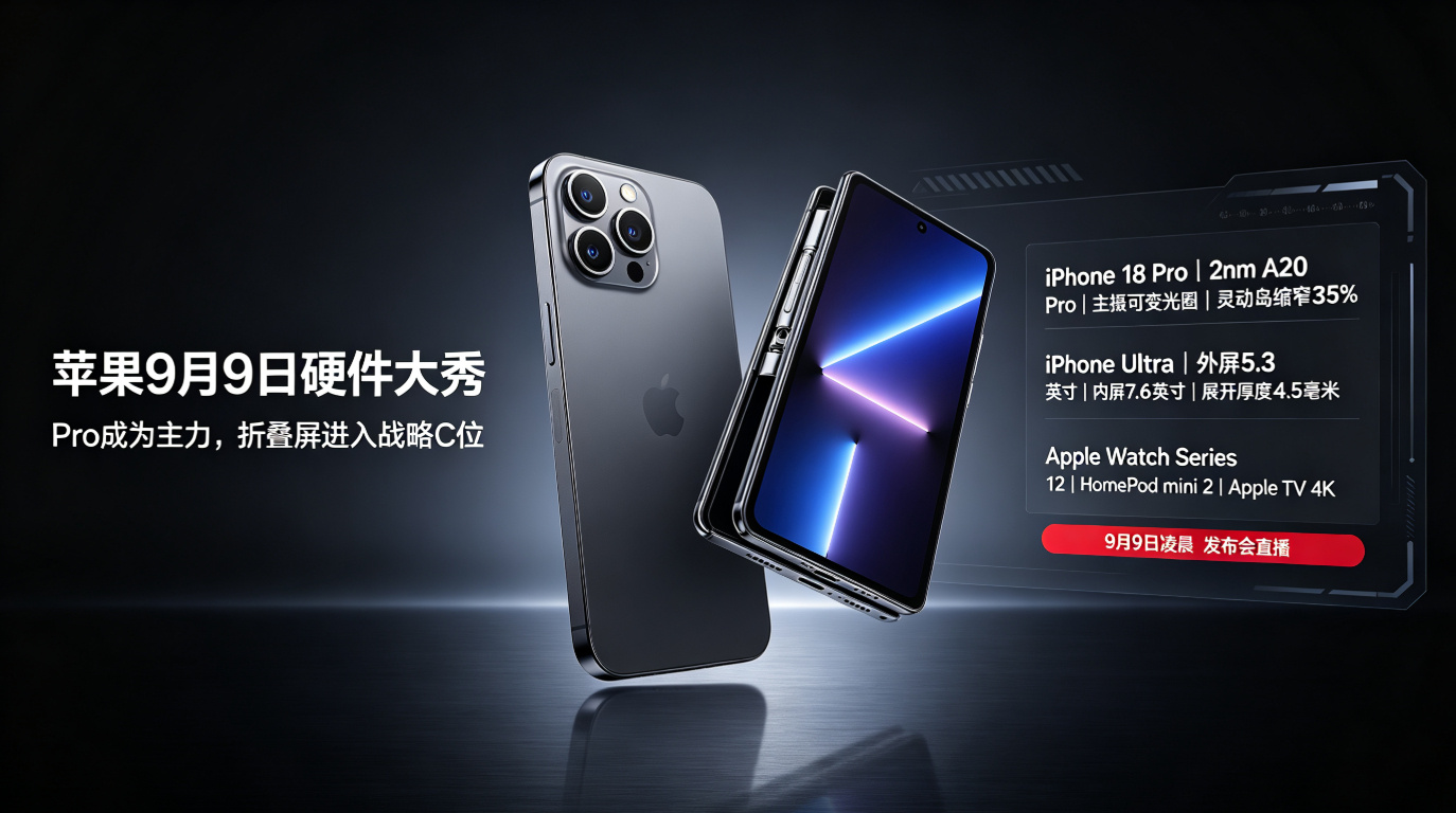 9月9日这场发布会，将是新任CEO约翰·特努斯接棒库克之后的首场硬件...