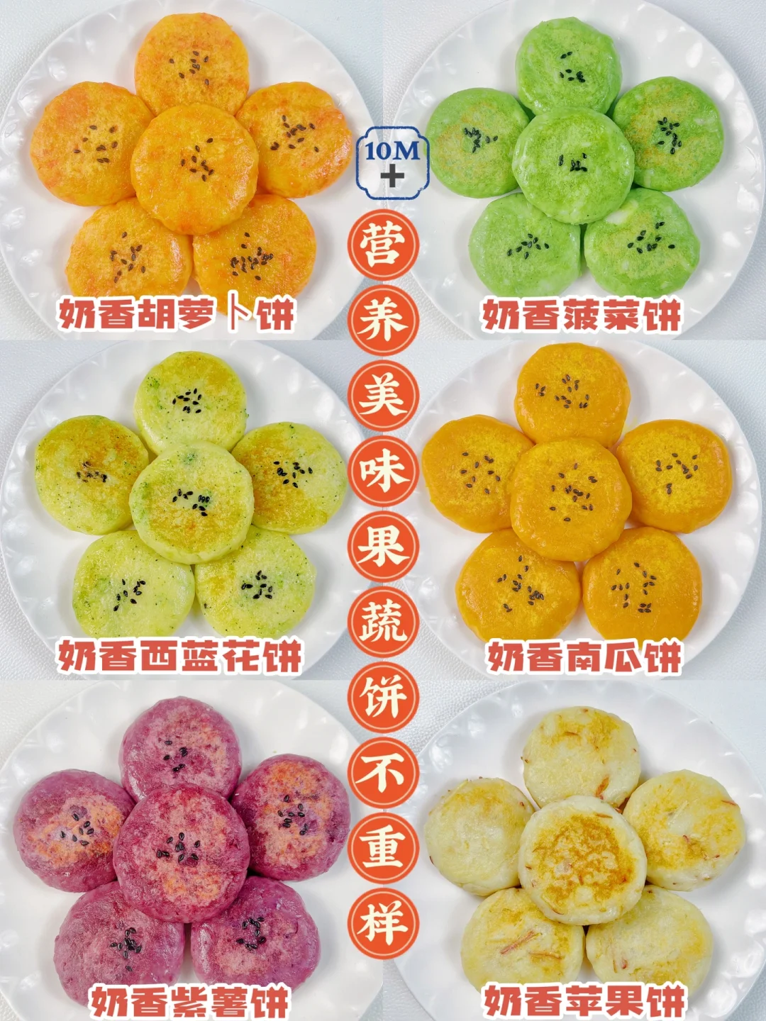 营养美果蔬小饼合集 | 松软香甜，宝宝喜欢～