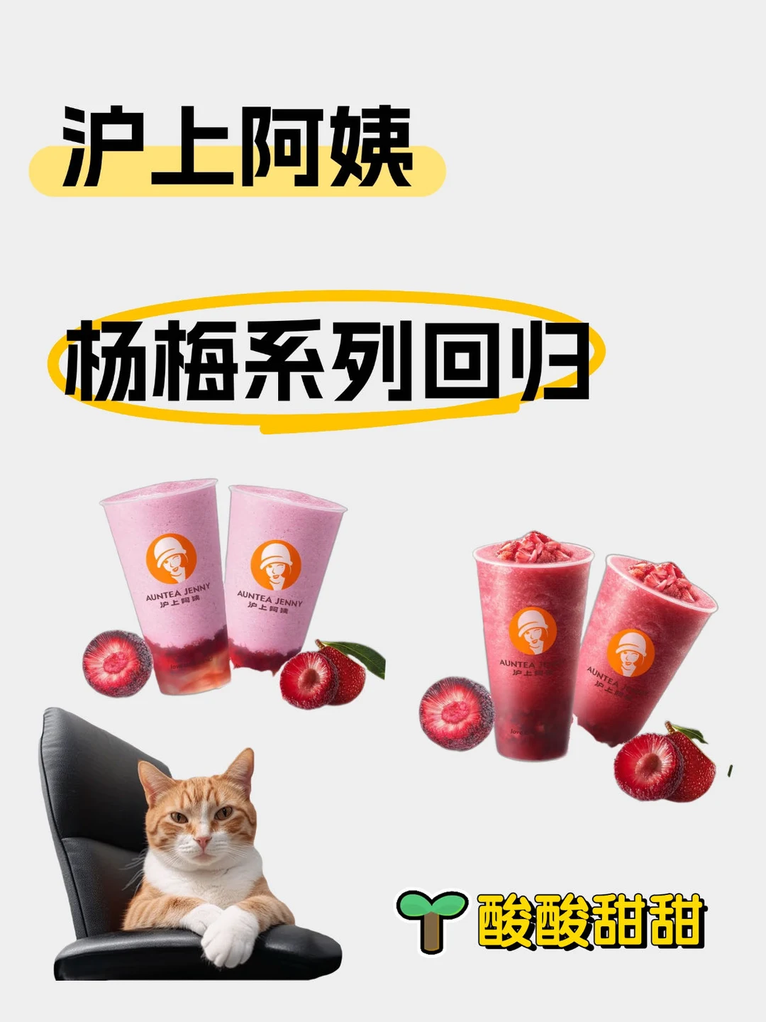沪上阿姨杨梅系列点单攻略，好喝到跺jio💨💨