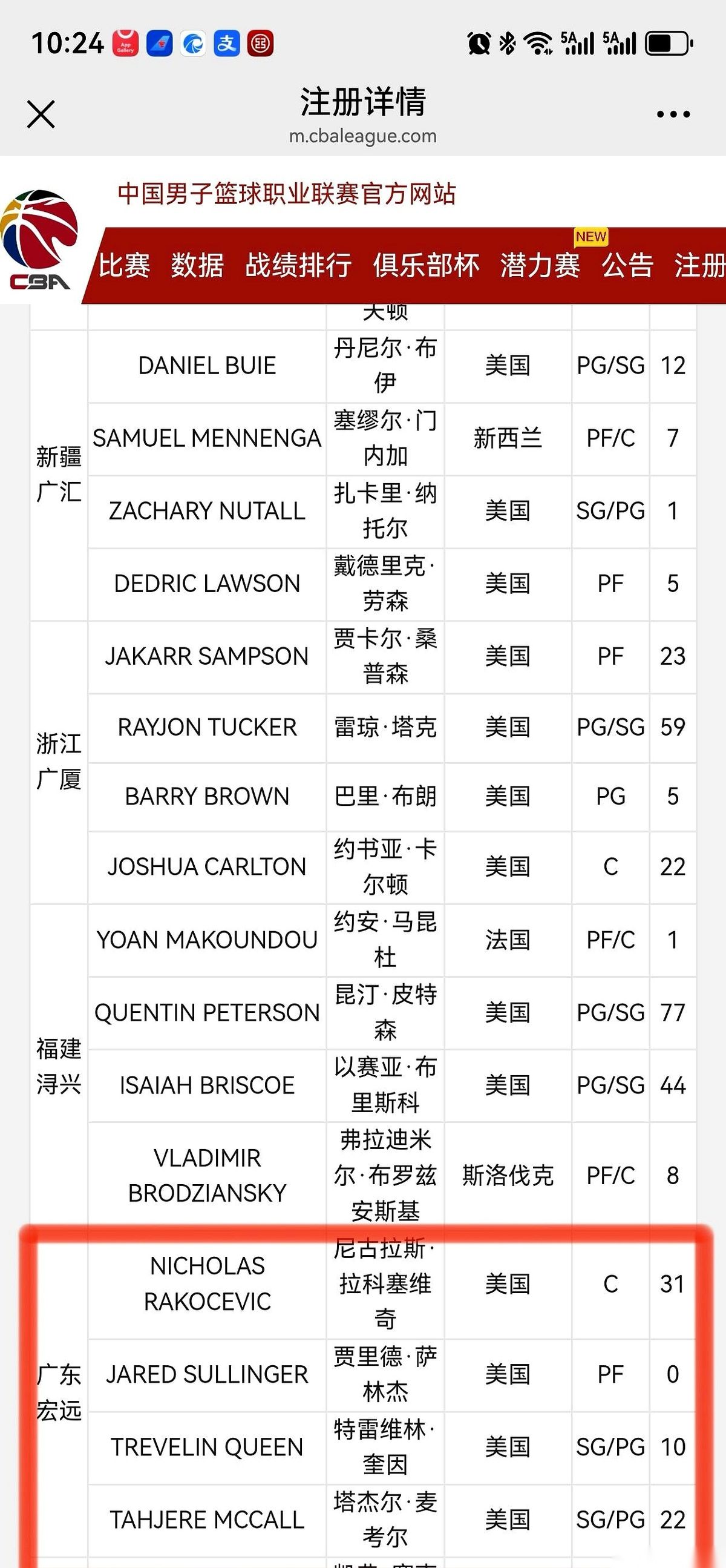 广东男篮的外援名单最后还是变了。 就在季后赛眼看要开打的骨眼上，新援拉...