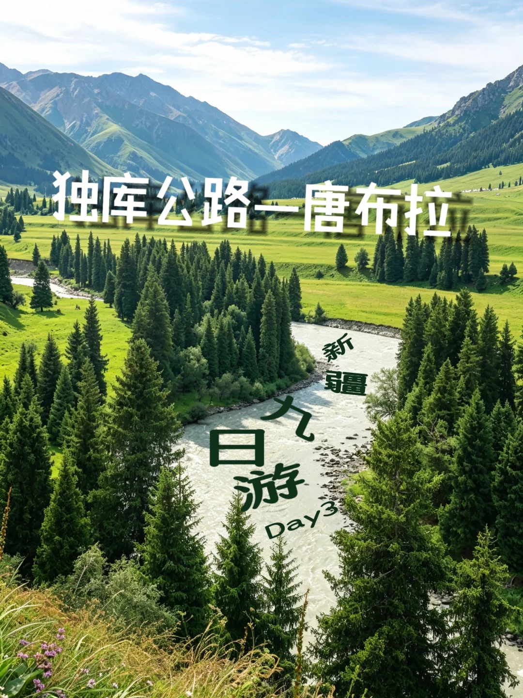 伊犁环线自驾九日游D3:独库公路—唐布拉