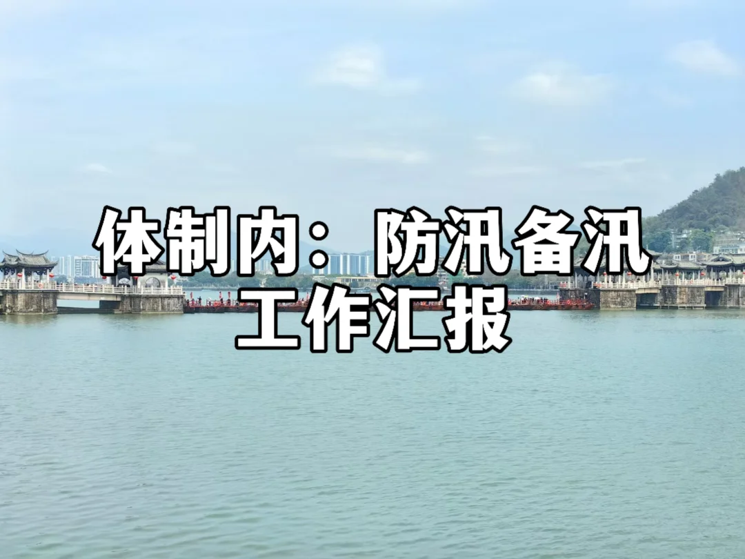 体制内：防汛备汛工作汇报