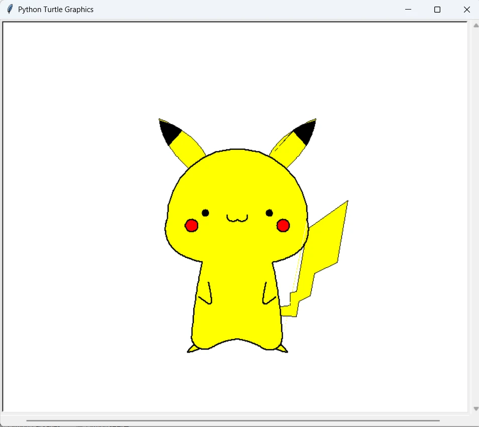 谁能拒绝Python画的皮卡丘？代码文件直接抄