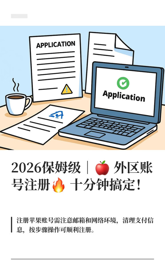 2026保姆级｜🍎外区账号注册🔥十分钟搞定！