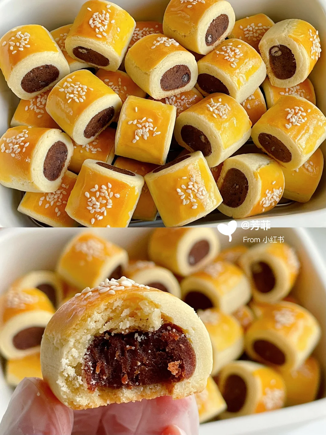 被夸爆了❗️红豆一口酥，香酥掉渣全家人都爱