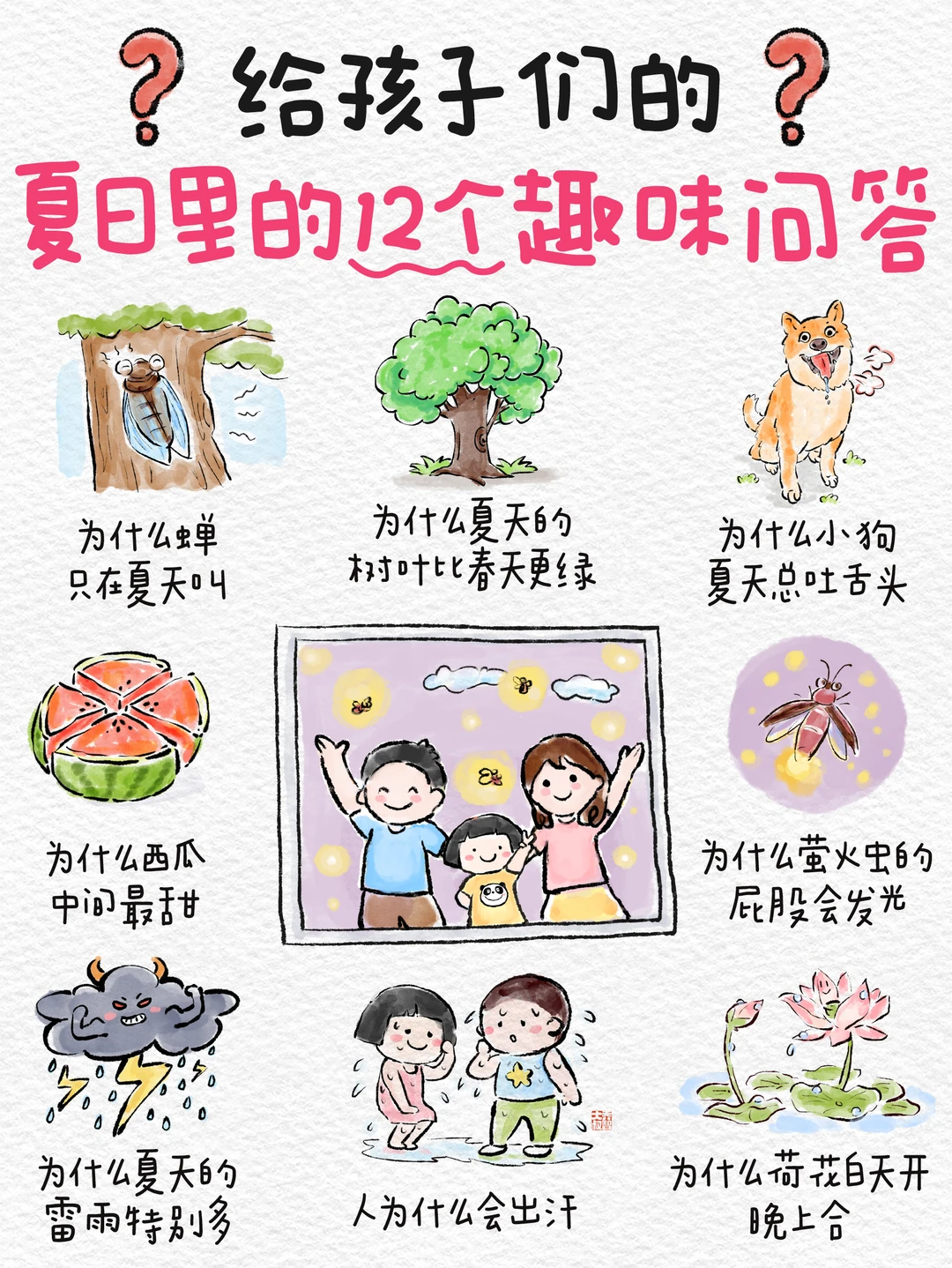 明日立夏｜给孩子夏日里的12个趣味问答🔥