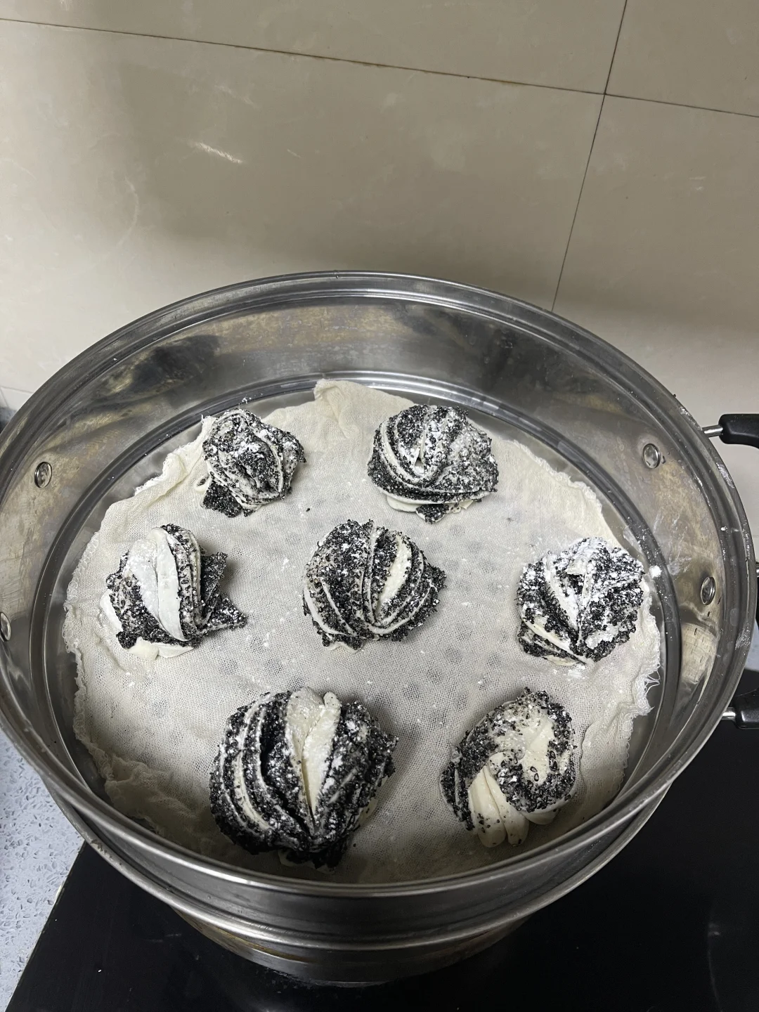 黑芝麻花卷教程👏宝妈力荐！太养人了8️⃣