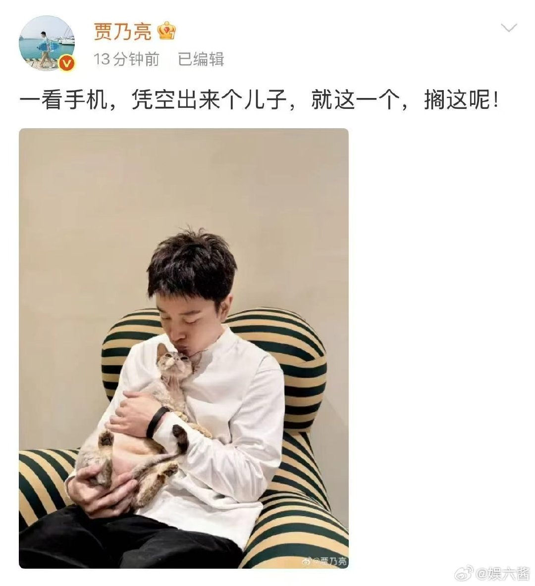 #贾乃亮否认有儿子# 这次的模糊爆料只是博眼球的手段，贾乃亮及时出面澄清，不存在网传有儿子这件事。 ​
