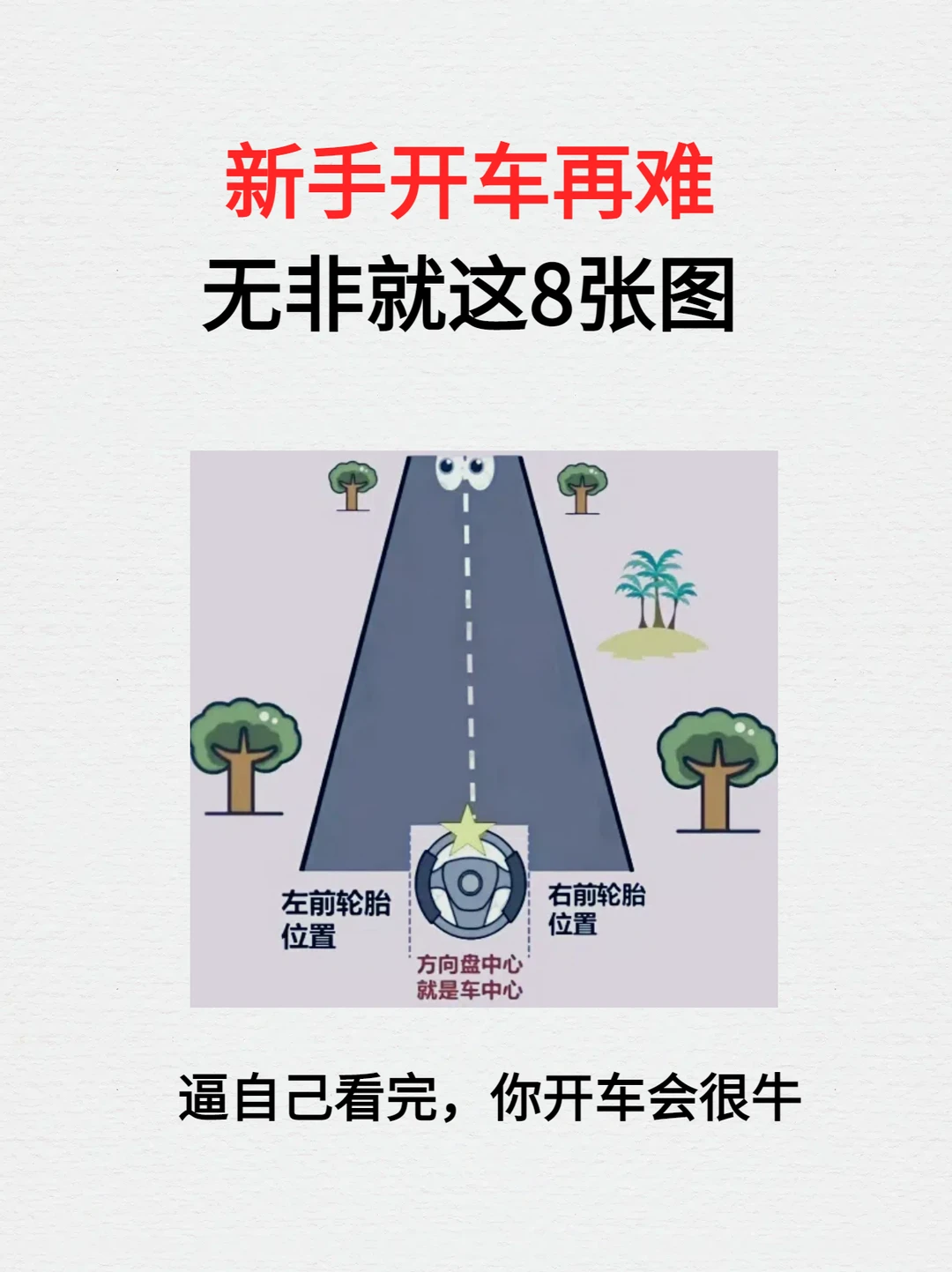 新手开车再难，无非就是这8张图（万能版）