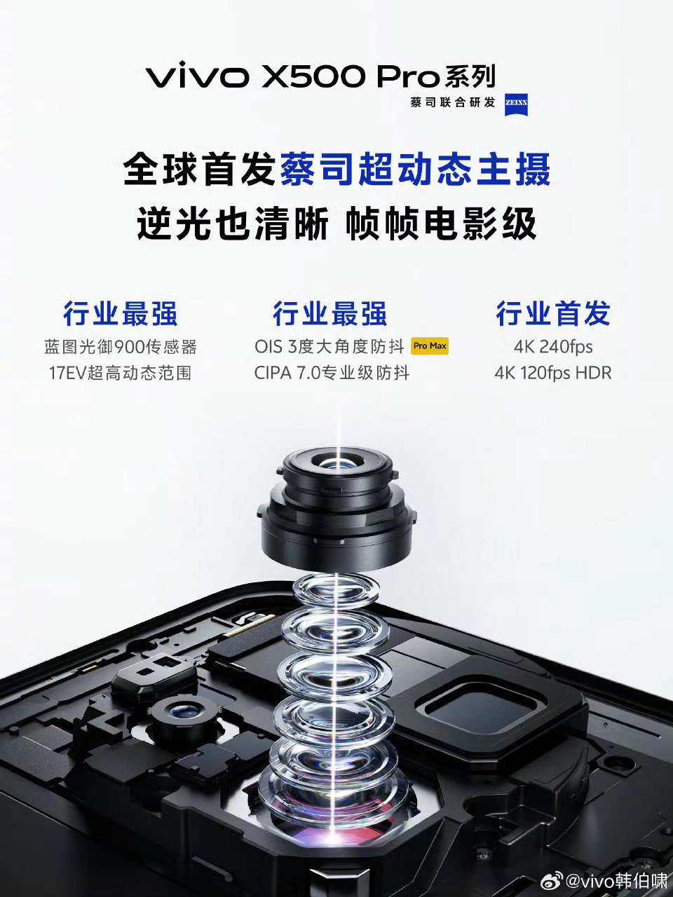 vivo X500系列开始预热了，有X500、X500 Pro、X500 Pro Max三个版本，今年主打视频。
顺便看看下个月要发布的手机，数码圈准备过年吧。 ​