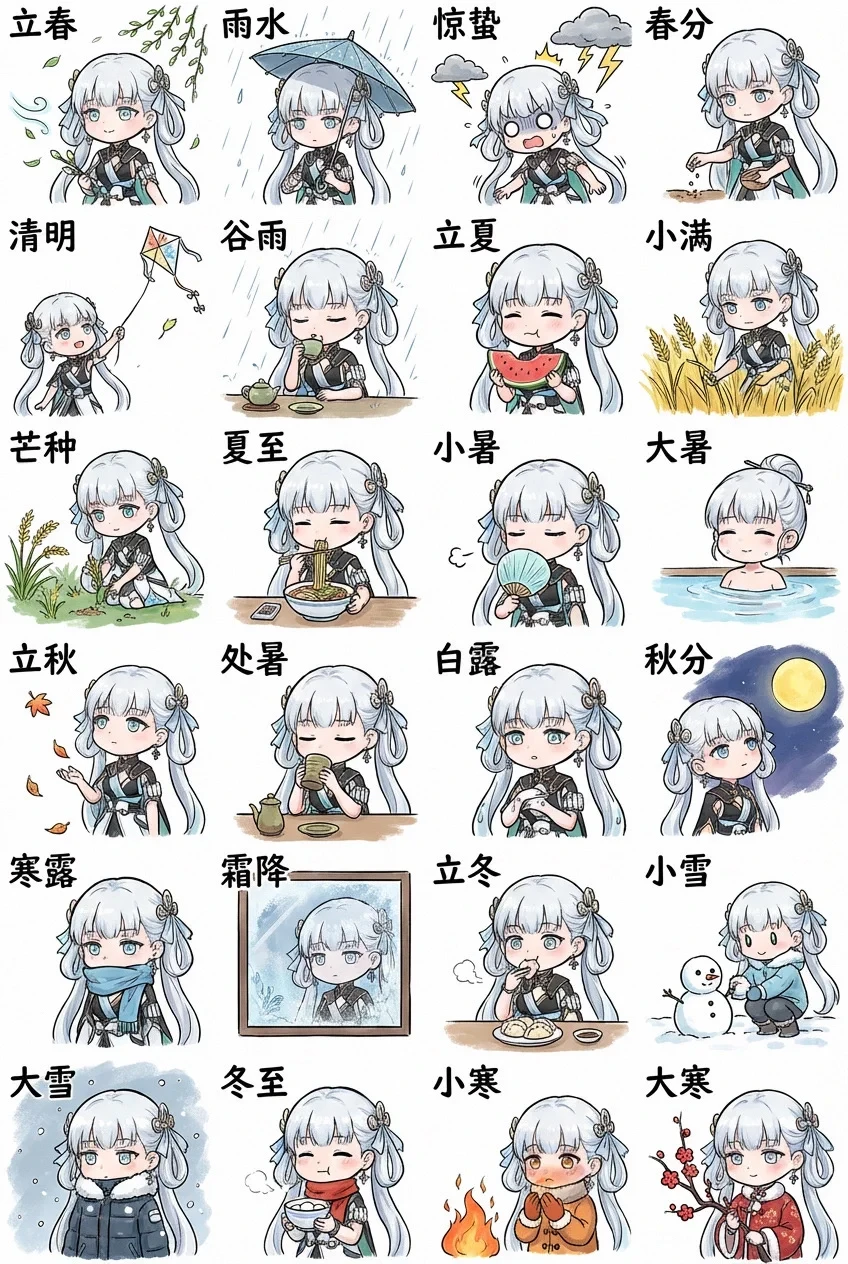 鸣潮｜二十四节气表情包