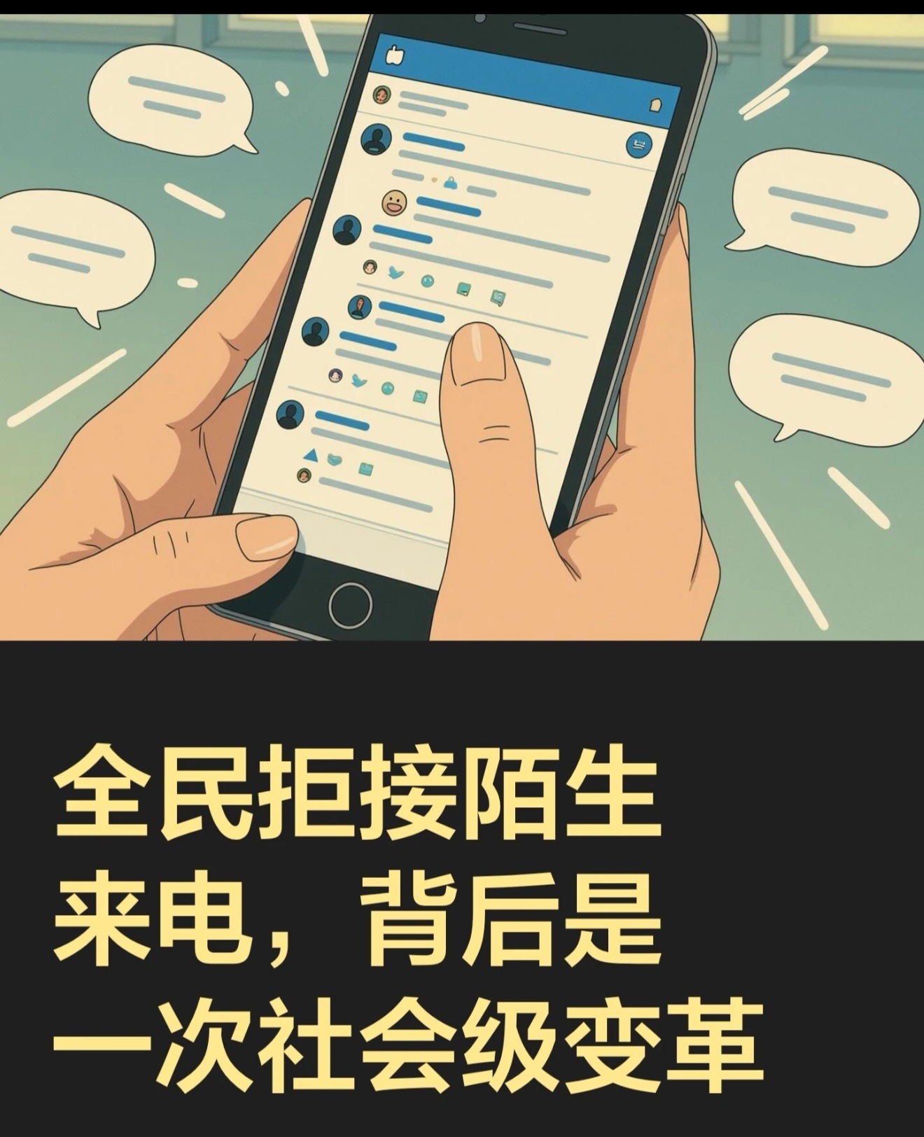 国内陌生电话接听率已从2021年的63%暴跌至不足11%，超七成用户直接挂断，这已成数亿人的集体防御动作。   一、接听率断崖式下跌- 核心数据：2021至2025年，国内移动通话总量下降超30%，每