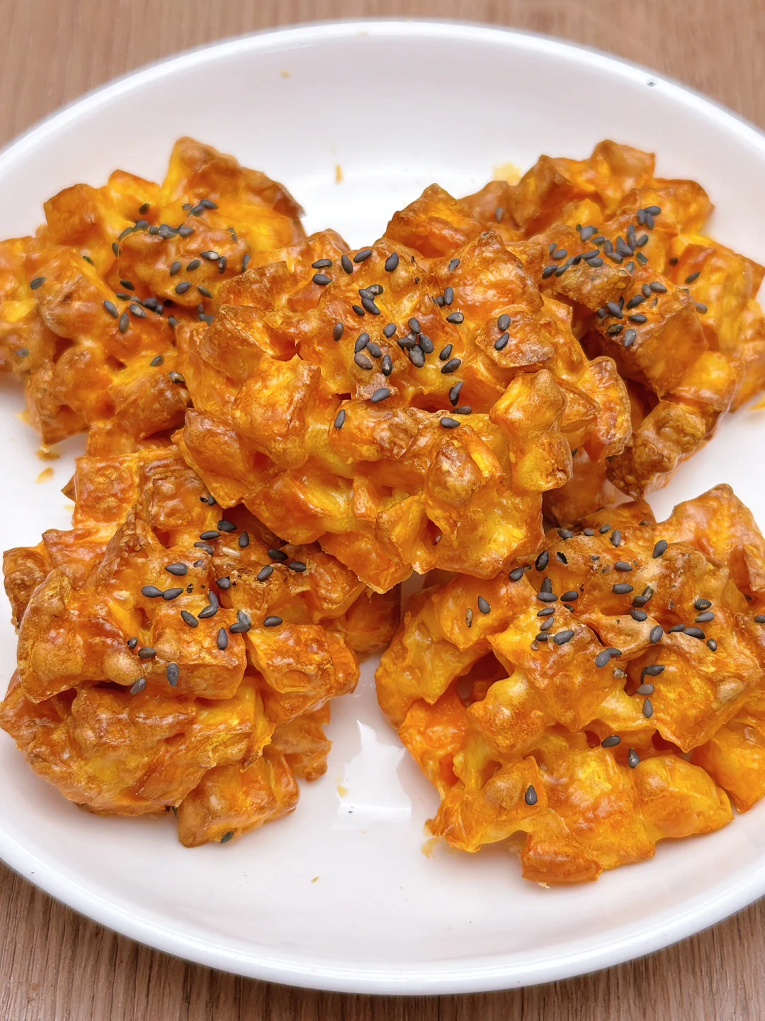 低卡红薯饼红薯这样做真的超好吃！！