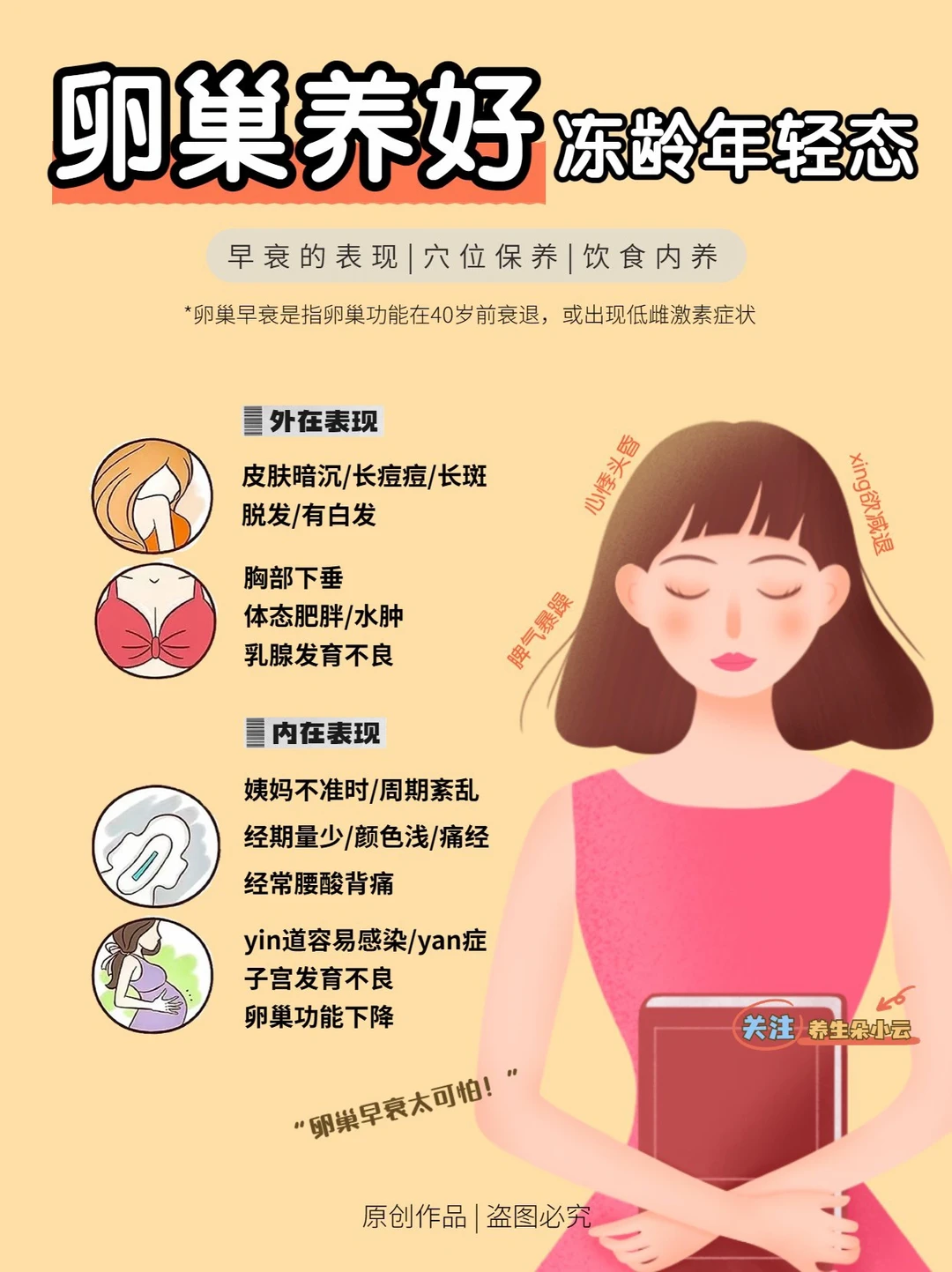 卵巢养好，不易老‼️ 养经护巢️按摩+食补分享
