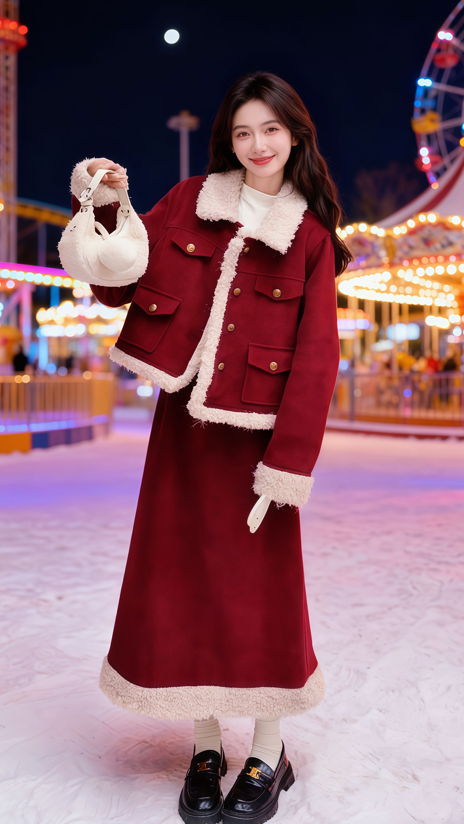 <p>名媛气质 甜美风 甜美女神 红色系 这也太好看了 <!--{im...