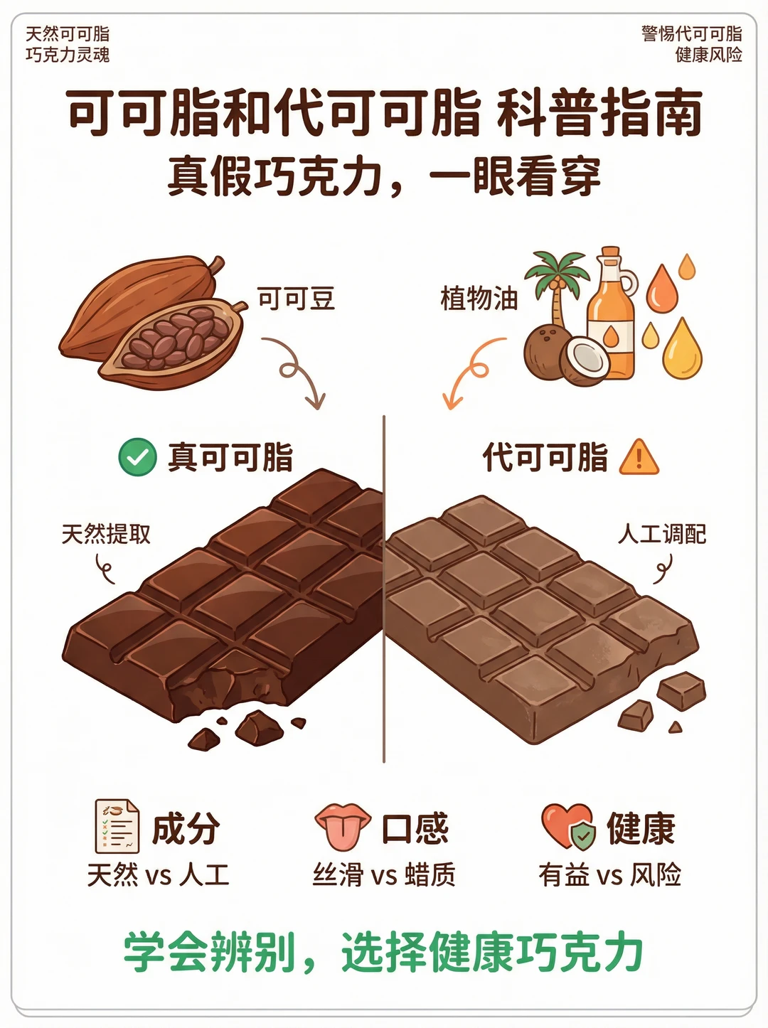 一文了解可可脂和代可可脂