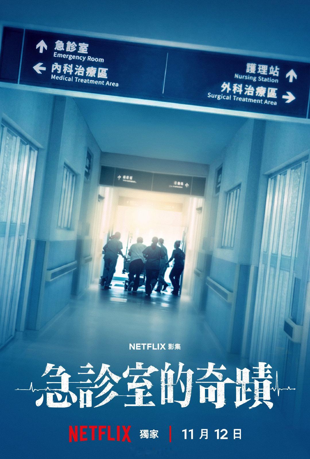 台剧《急诊室的奇迹》11月12日 下午四点 
全8集 Netflix全球独家上线

霍建华、杨谨华、蔡凡熙、詹子萱、彭千祐主演，霍建华的新剧必须要看。 ​