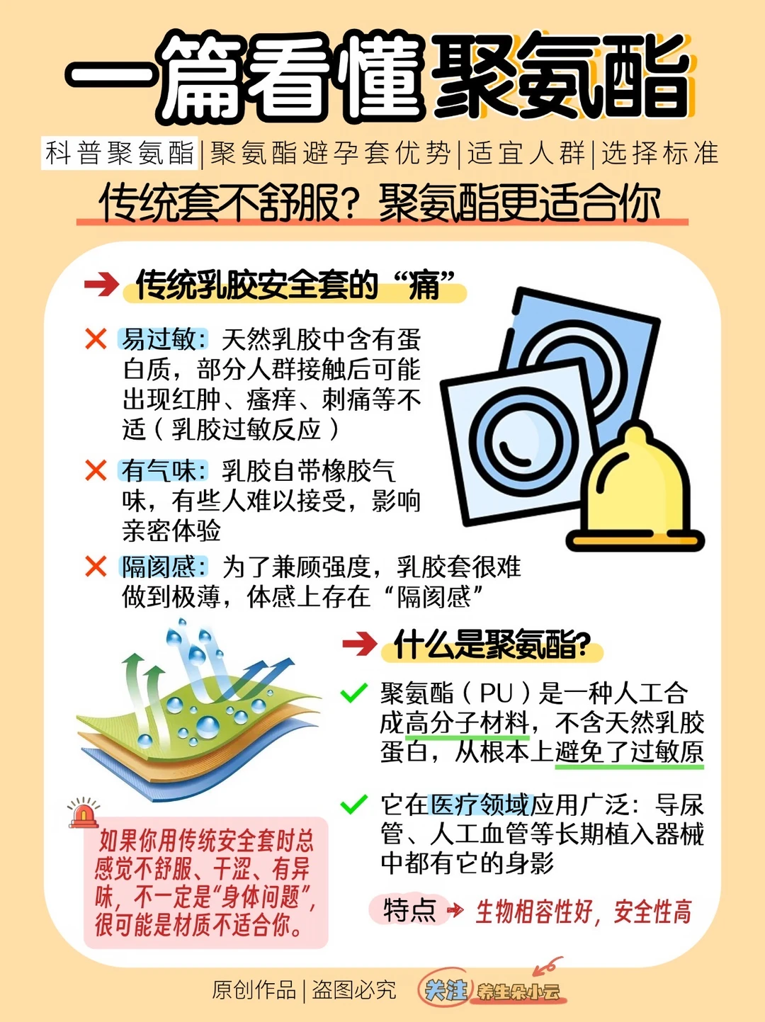 用传统套套不舒服？✋🏻你可能需要换聚氨酯✅