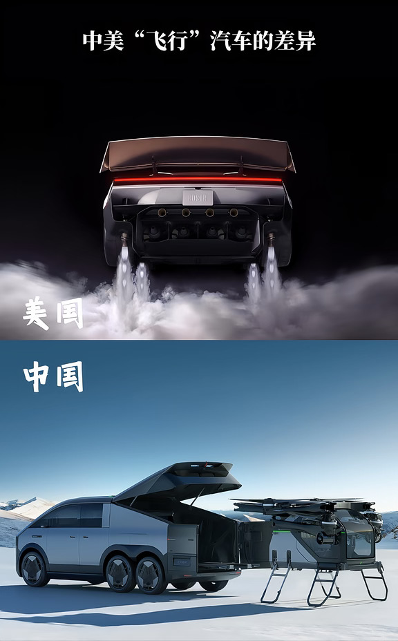 中美“飞行”汽车差异