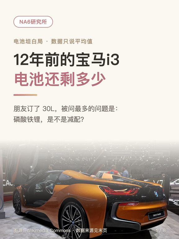 12年前的宝马i3，电池还剩多少