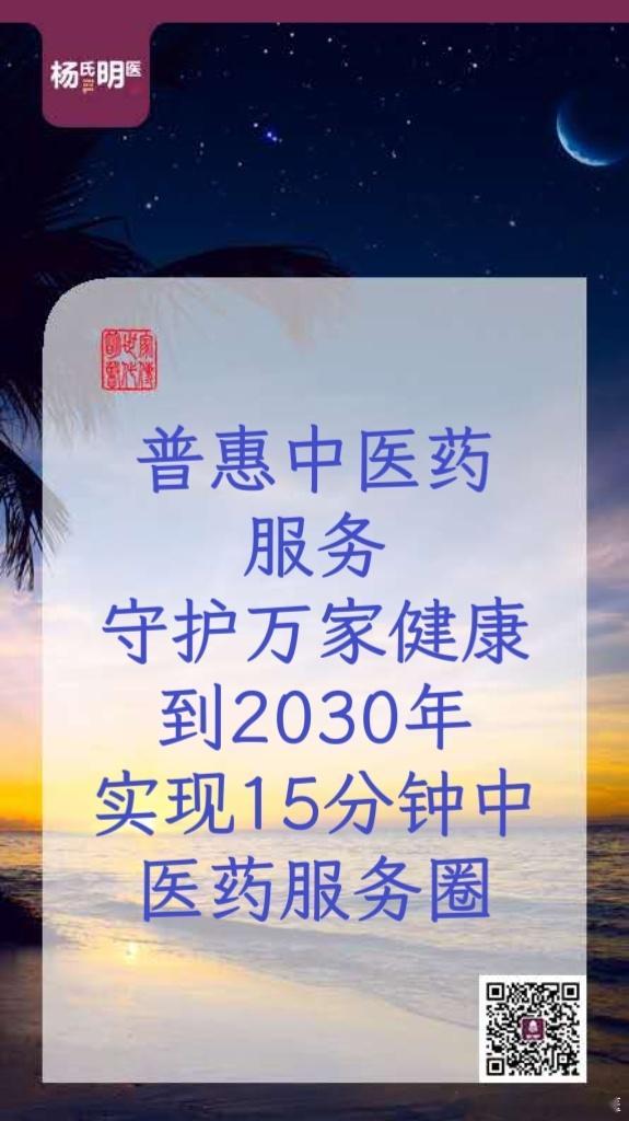 《中医药造福苍生》——楊晋  普惠中医药服务，守护万家健康｜到2030...