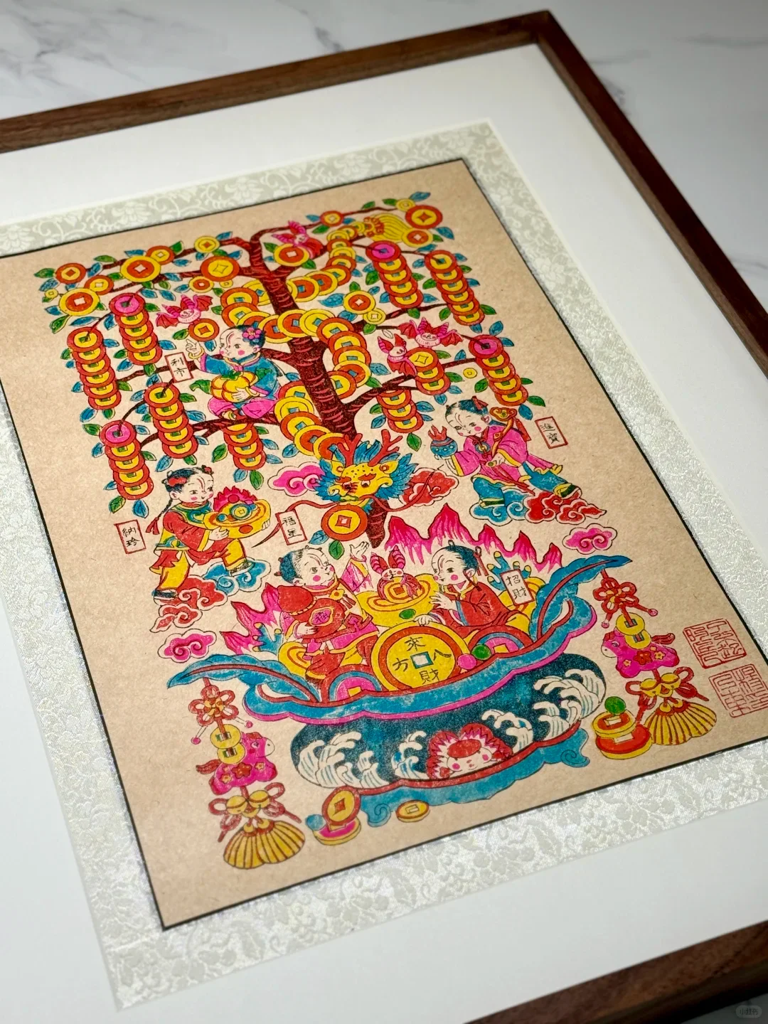 太满意这幅年画了，真的太适合新年挂起来