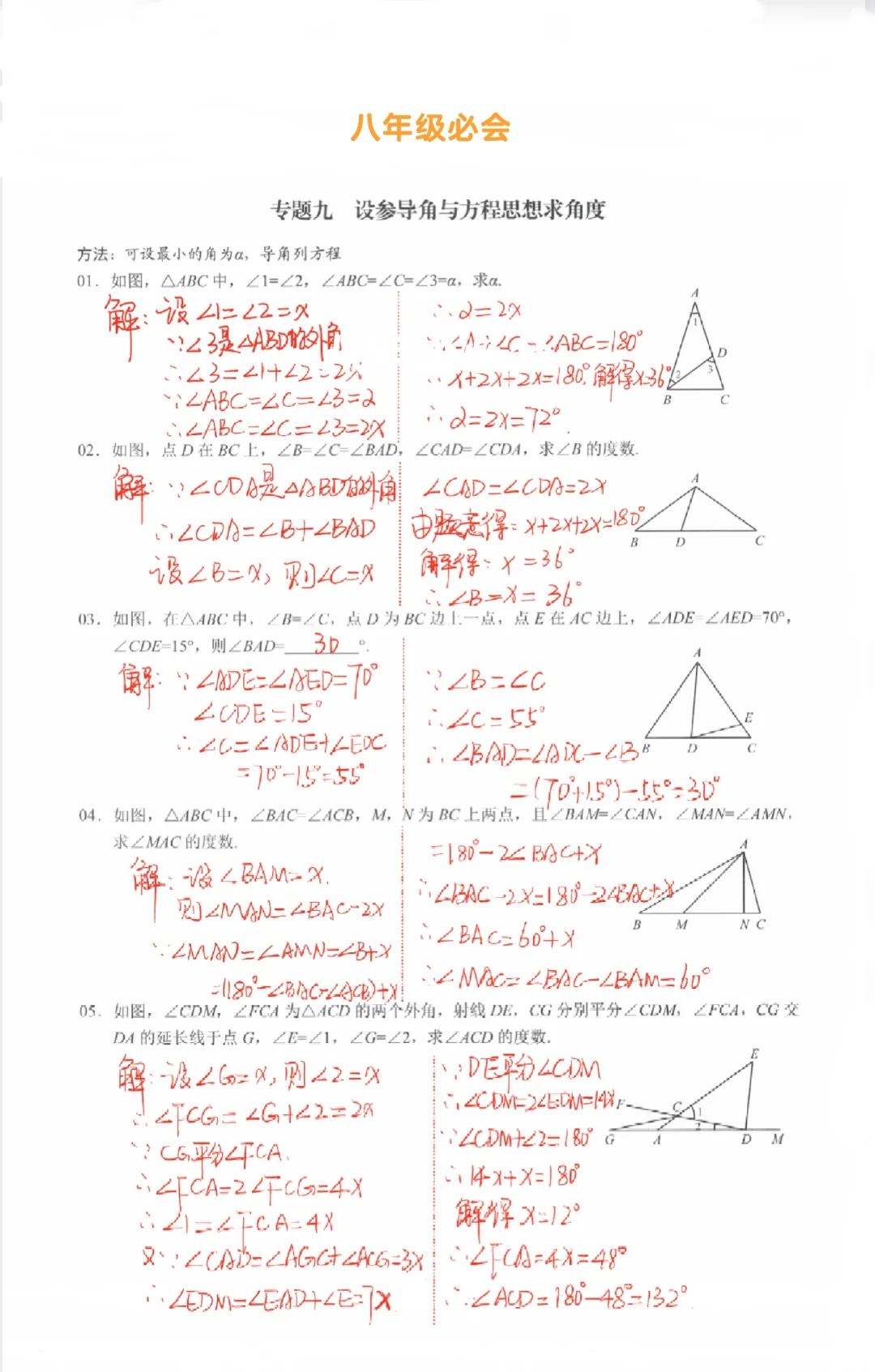 八年级数学必会‼️