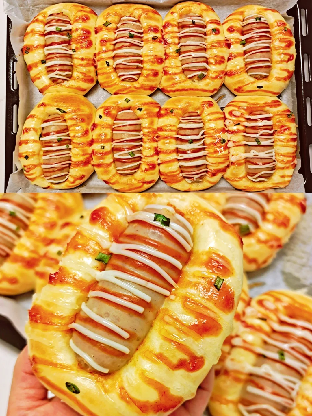 肠仔包‖咸香松软的爆汁烤肠面包一定要试试