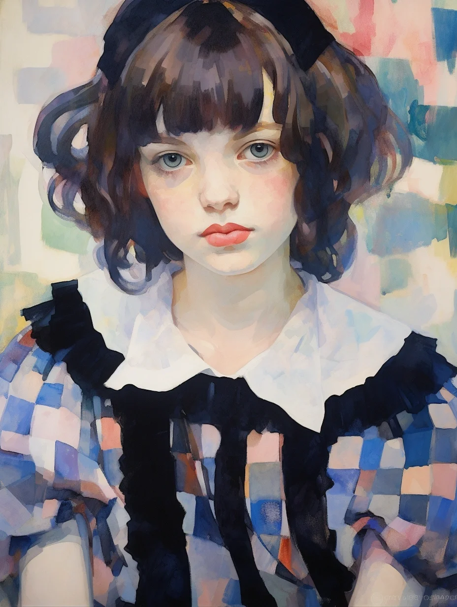 AI绘画：女孩肖像