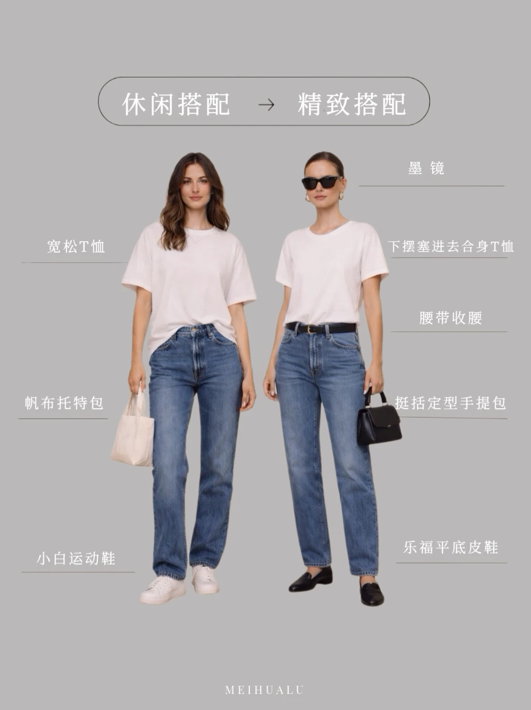 万能白T穿搭指南：不同身形专属显瘦思路