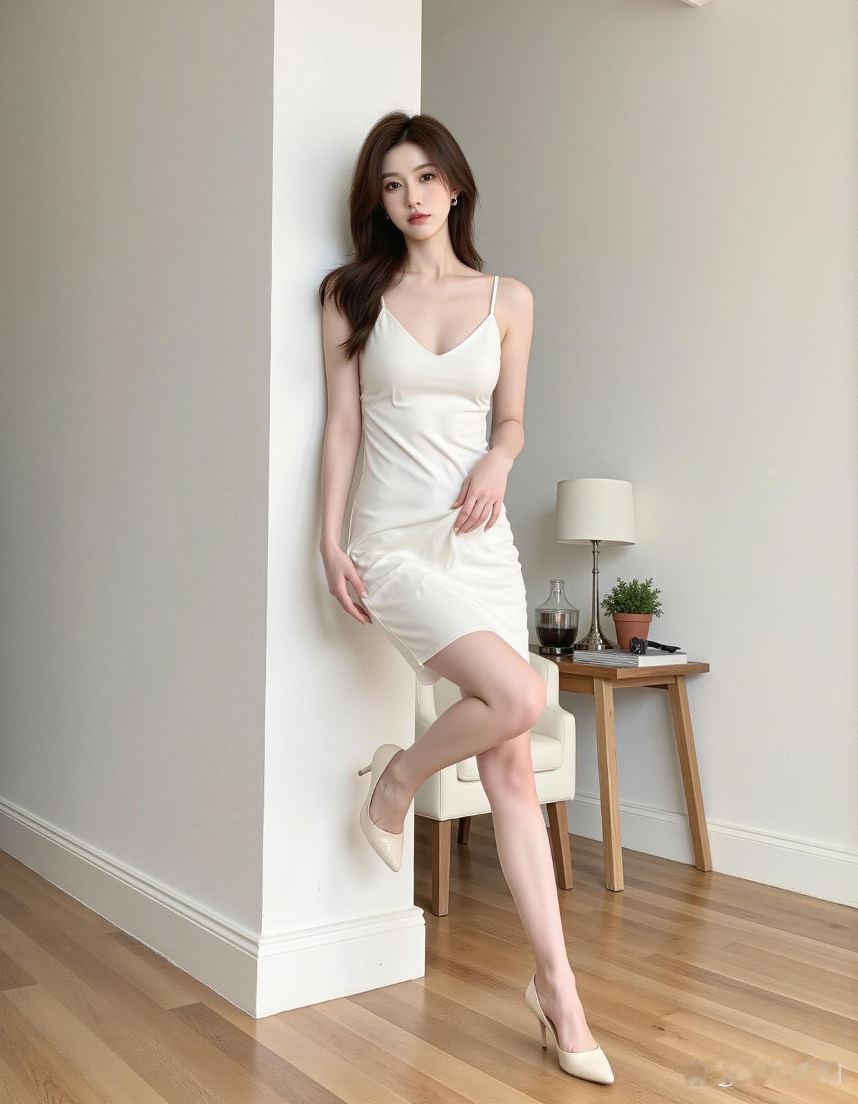 光影交错下的温柔瞬间，室内拍摄也能如此有氛围感～模特小姐姐的表现力太棒...