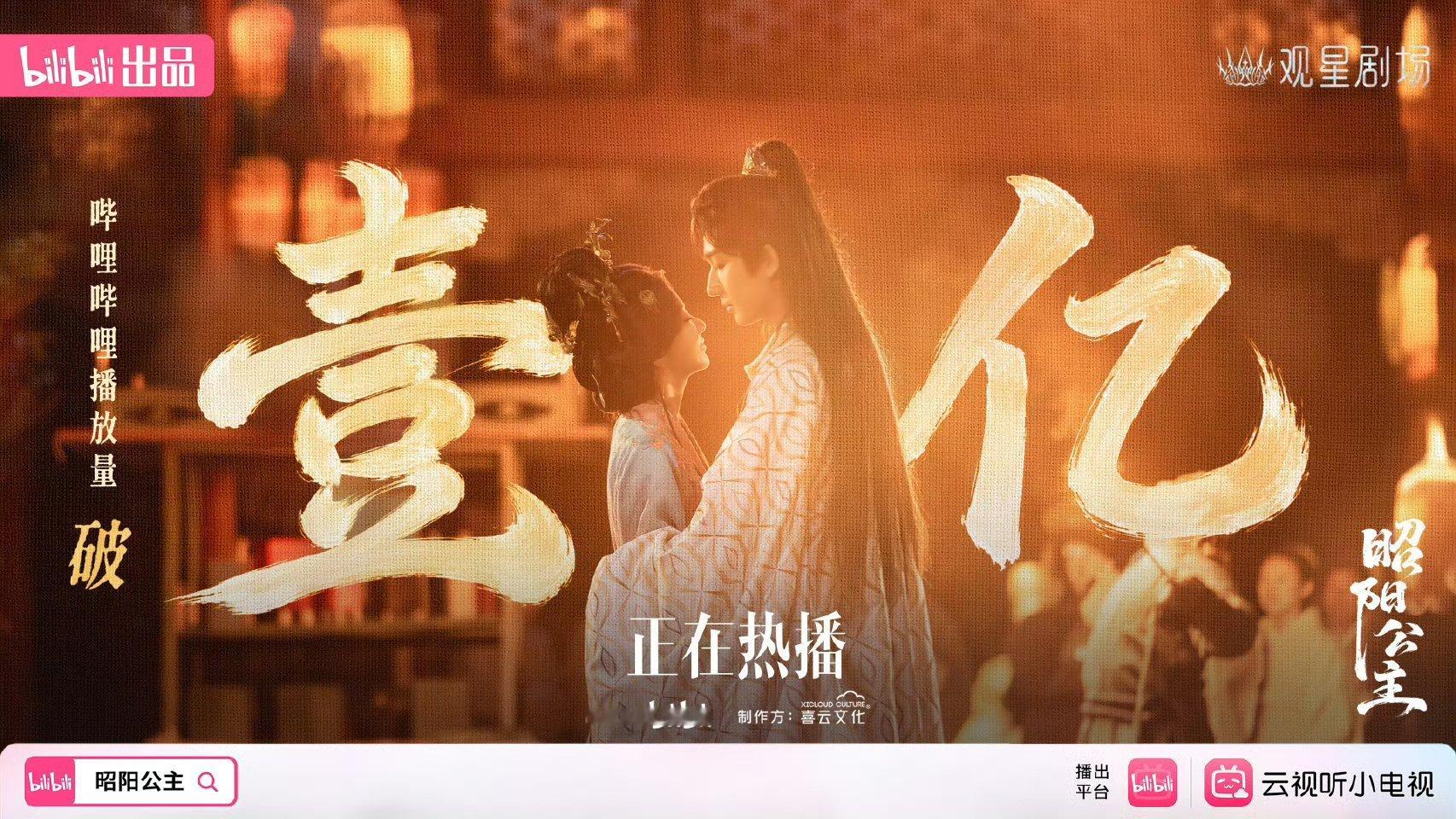 破亿了，破亿了，#李宏毅沈孝# 真棒，#李宏毅昭阳公主# 真优秀 ​