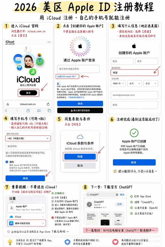 🍎苹果applie id注册成功。自己就能搞定。