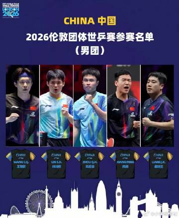 国乒2026伦敦团体世乒赛正式名单<br /><br />🏓国乒公布...
