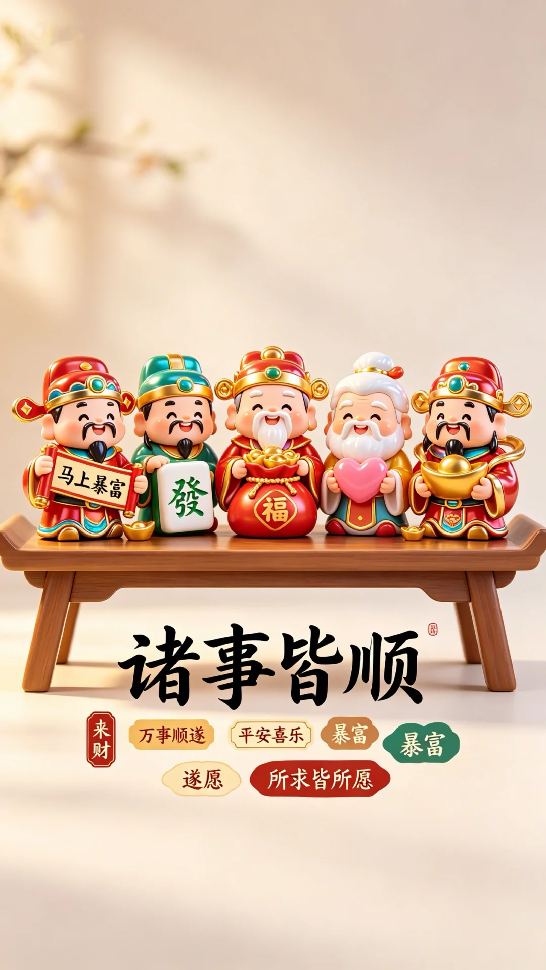 诸事皆顺图片海报壁纸