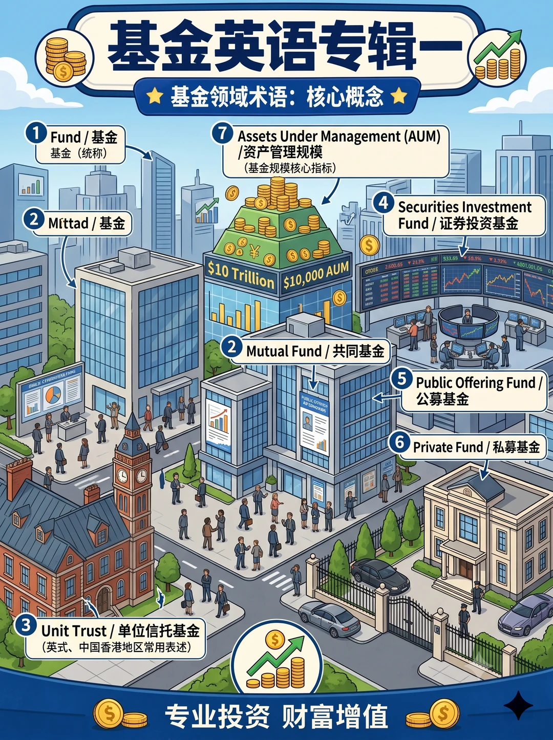 理财人码住！基金常用英文