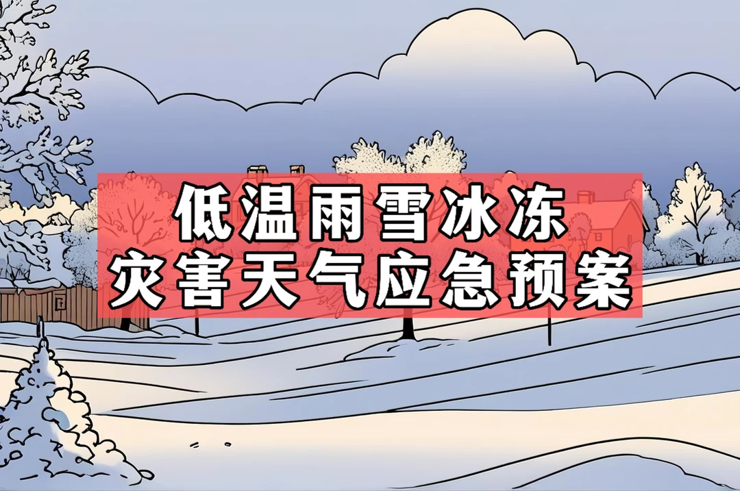 体制内：防范低温雨雪冰冻灾害天气应急预案