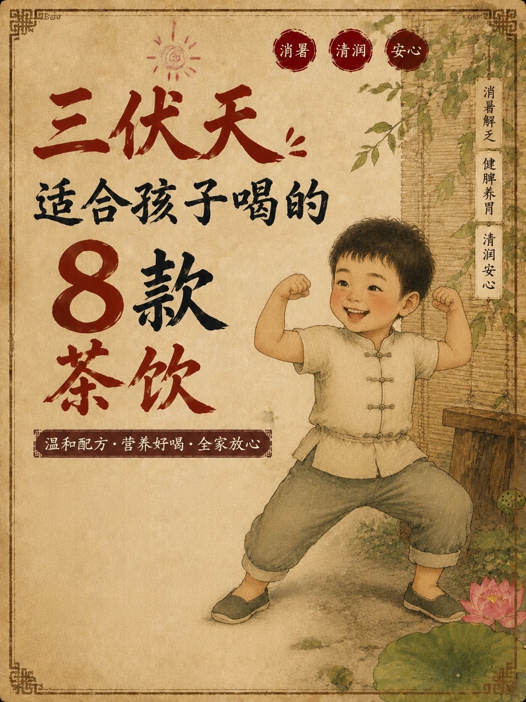 📈三伏天｜八款养生茶饮推荐（含详细配方）