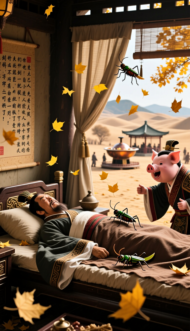 标题：诸葛亮临终前最想骂的人，不是司马懿，而是这个猪队友

建兴十二年秋，五丈原。

诸葛亮躺在病榻上，看着帐外飘落的黄叶，心里那个憋屈啊。他这辈子算过天象，算过人心，就是没算到——自己会被一个“自己人”活活累死。

这个人，叫刘禅。

你可能觉得我在胡说八道。诸葛亮不是鞠躬尽瘁死而后已吗？他不是心