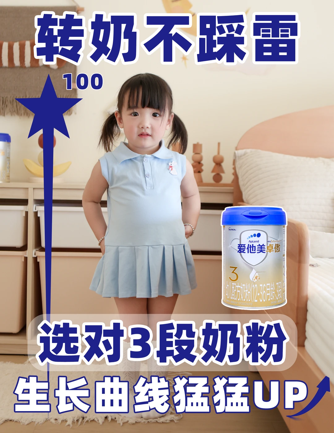 转奶期选对奶粉！宝宝生长曲线卷赢全场！
