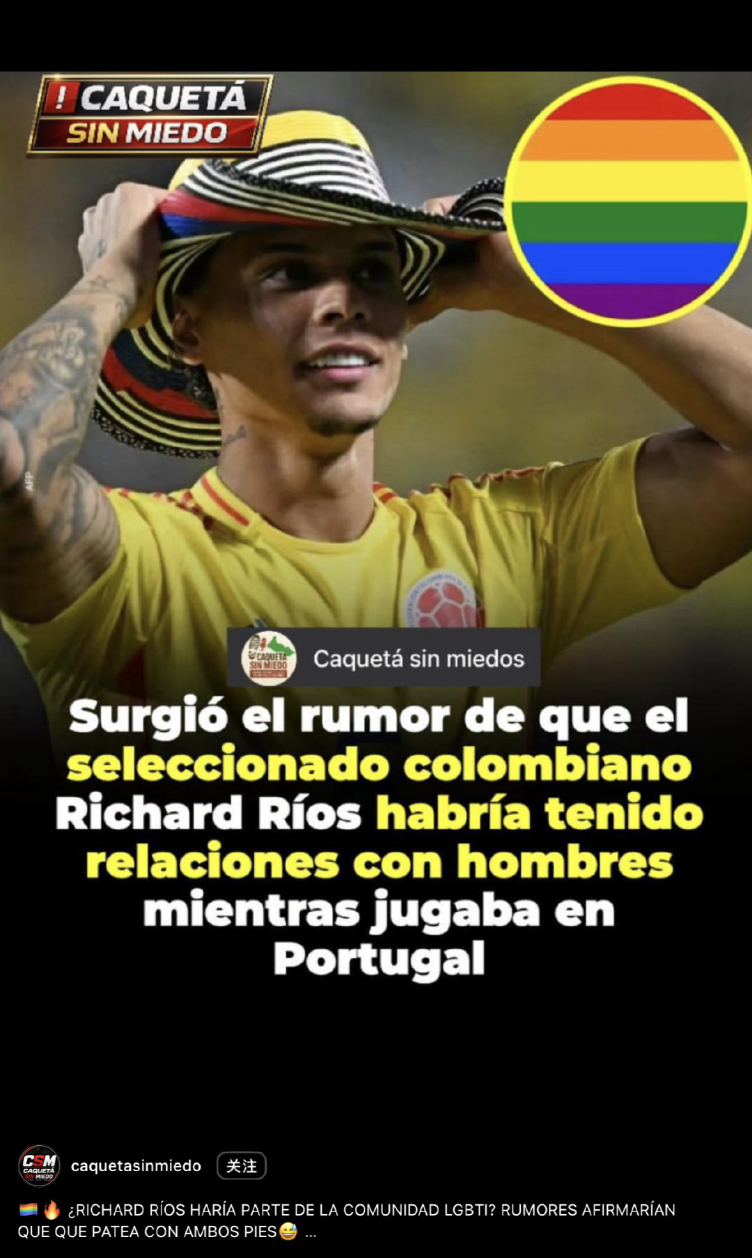 我特么刚看到这个，底下这个rumores afirmarían que que patea con ambos pies笑死我了 bi能量。 ​