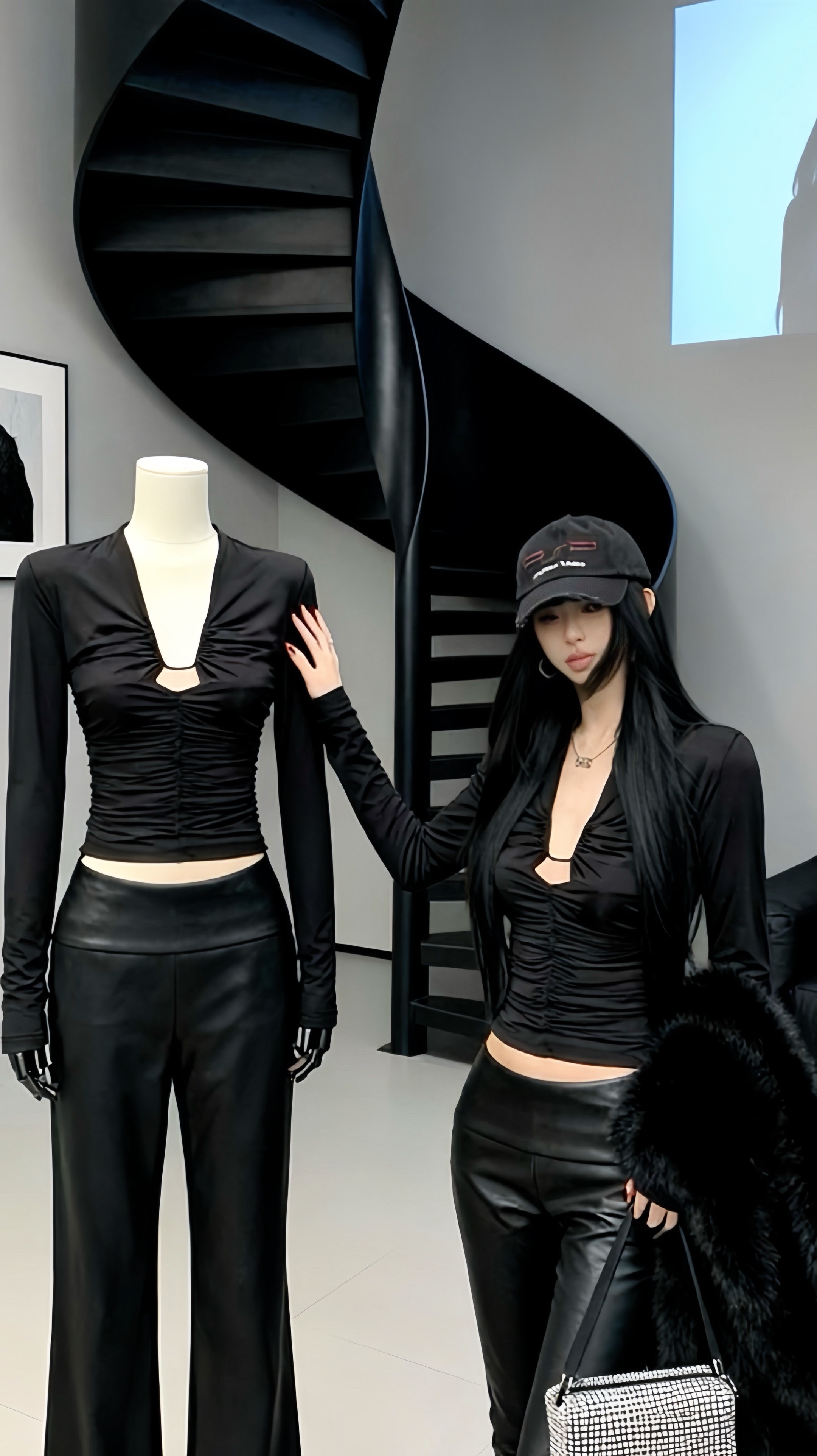 <p>黑色系穿搭 黑色高级感穿搭 御姐风 拽姐穿搭 酷女孩穿搭 <!-...