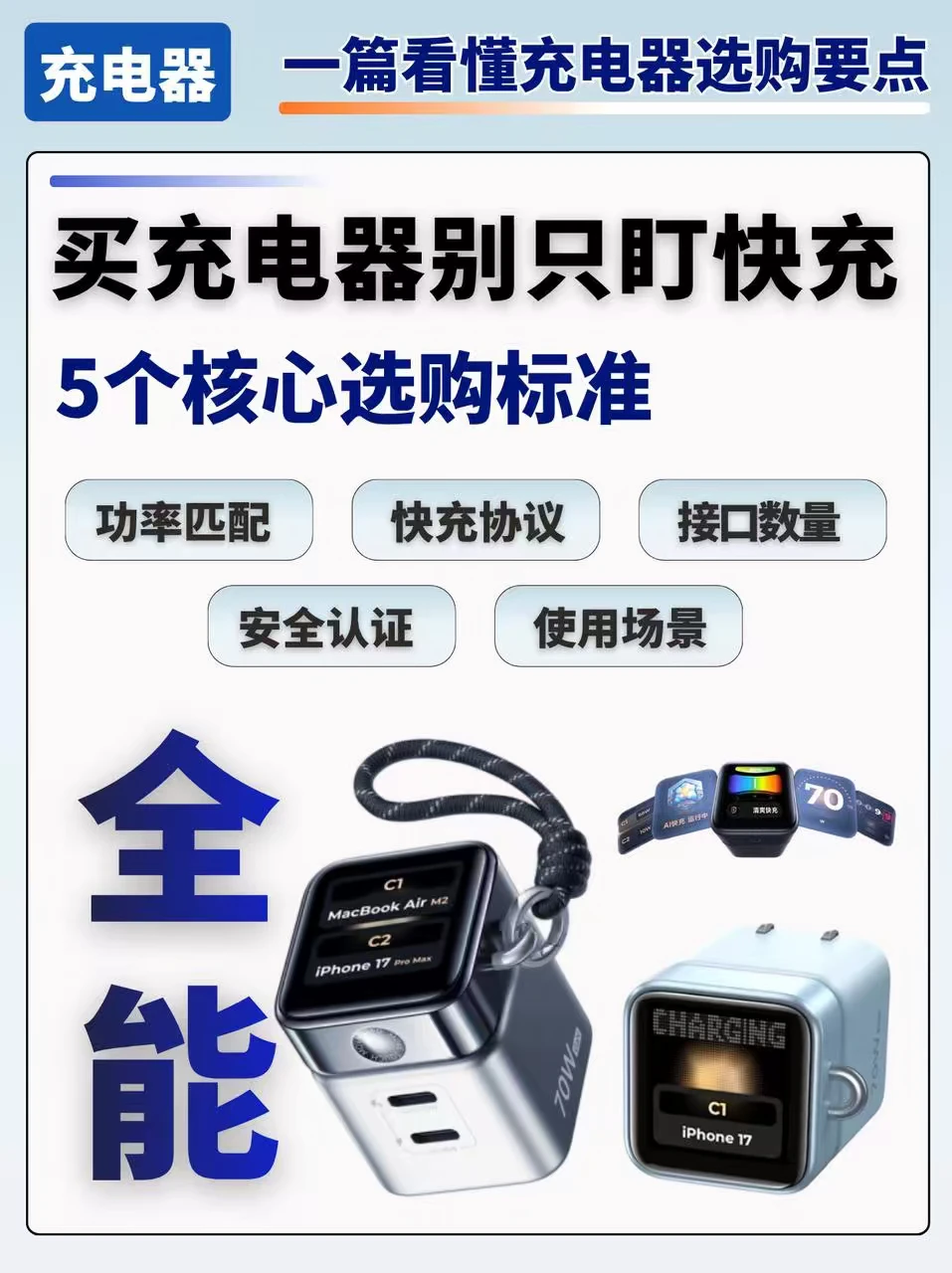买充电器别在只看瓦数啦！
