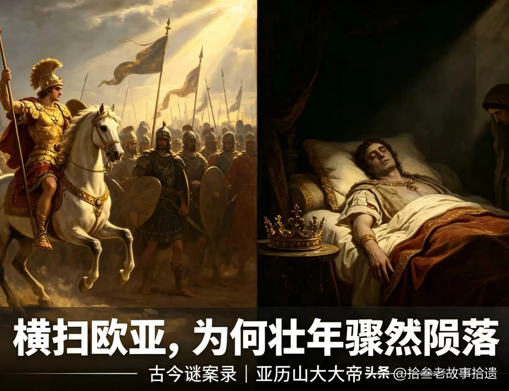 横扫欧亚的一代雄主，征战无数都活了下来，偏偏酒宴之后短短十二天就离世。到底是疫病夺走生命，还是身边人蓄意下毒？
爆料 未解之谜