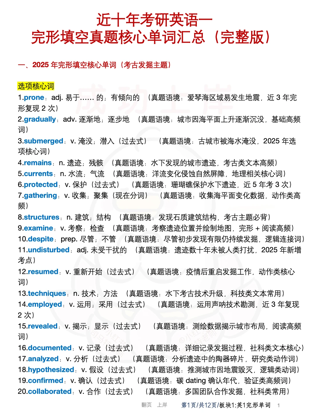 考研英语最容易忽略的提分板块 | 完型