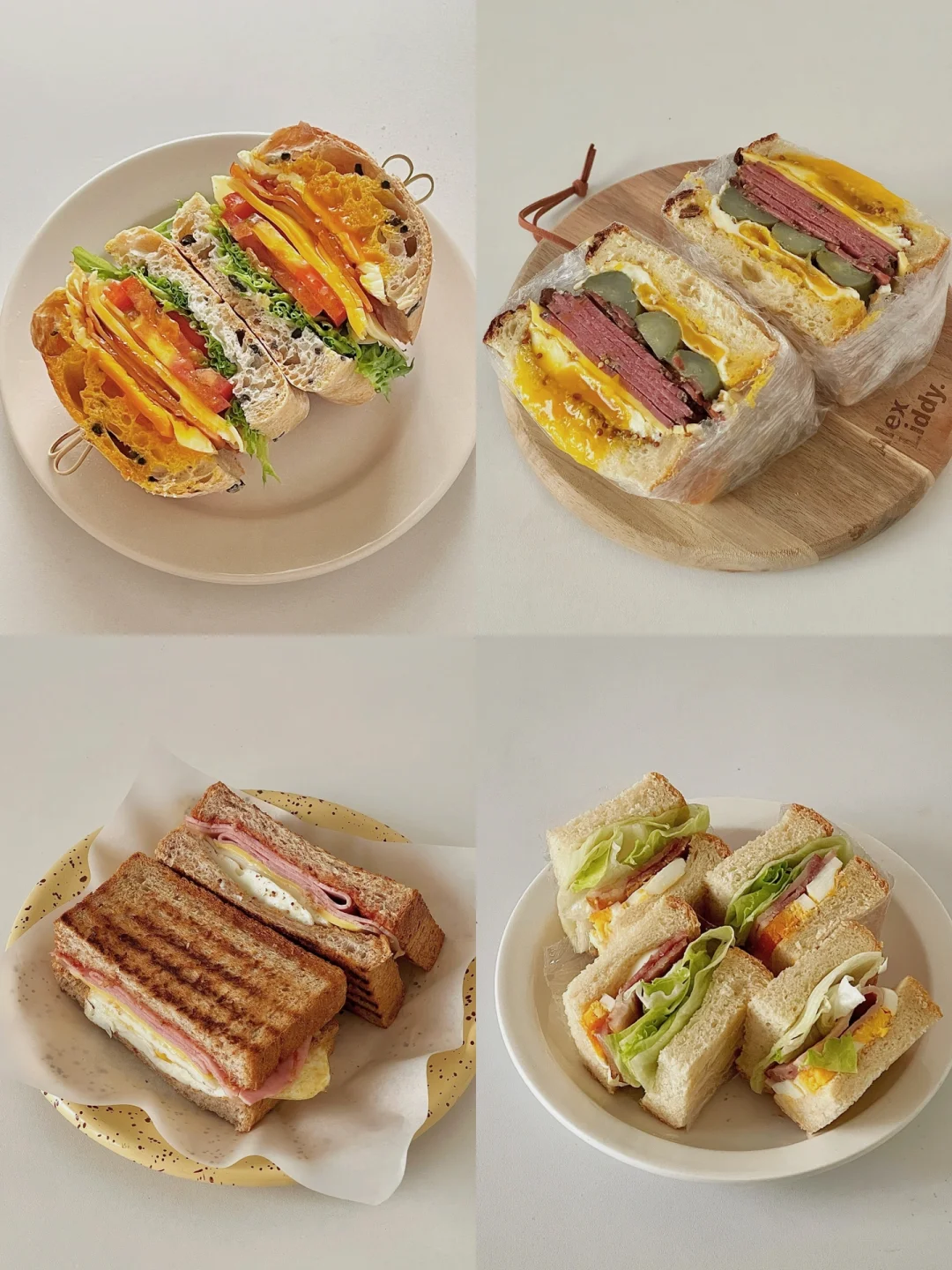 吃饭灵感🥪｜4️⃣款低卡快手三明治合集